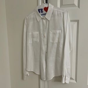 Lily Pulitzer Linen Button Down. Worn 1x as coverup-dry cleaned and ready to go!